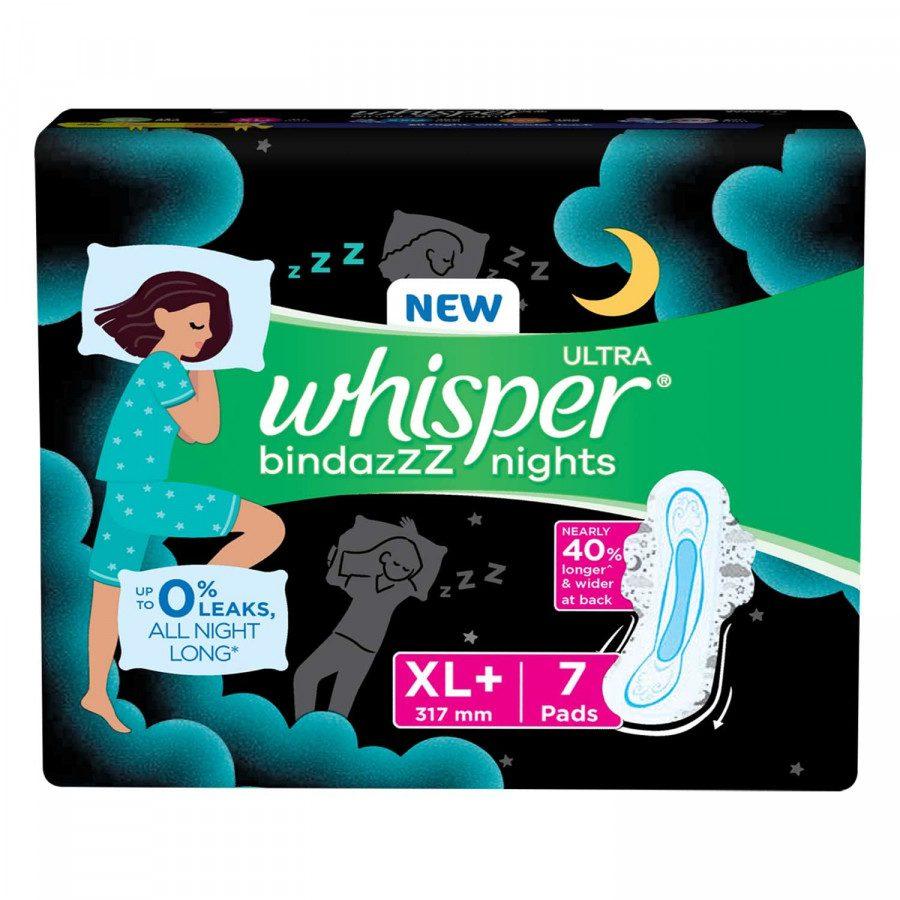 Whisper Ultra Bindazz Nights Xl+ 7N
