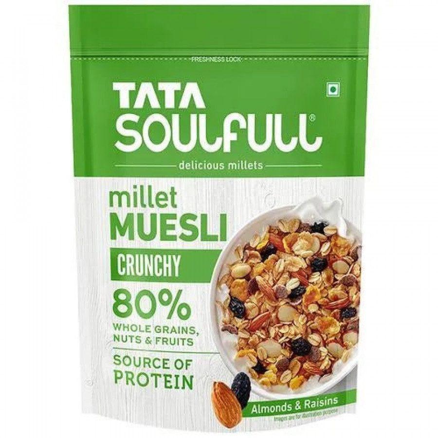Tata Soulfull Millet Muesli Crunchy Almond And Raisins 500g
