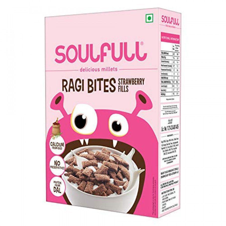 Soulfull Strawberry Fills - Ragi Bites Large 250gm