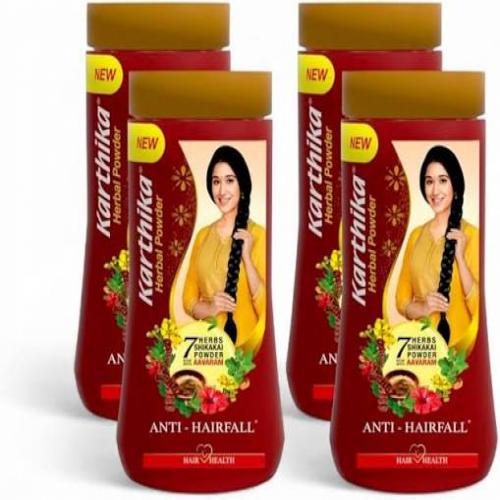 karthika Herbal Powder , Shikakai &amp; Hibiscus , 180g