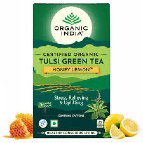 Organic India Tulsi Green Tea Honey Lemon 25 bags