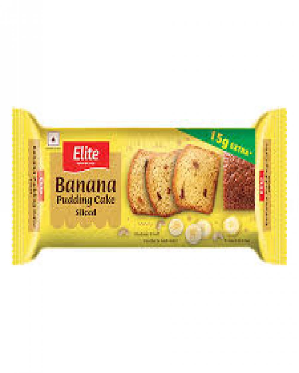 Elite Banana Pudding cake Sliced - 155g