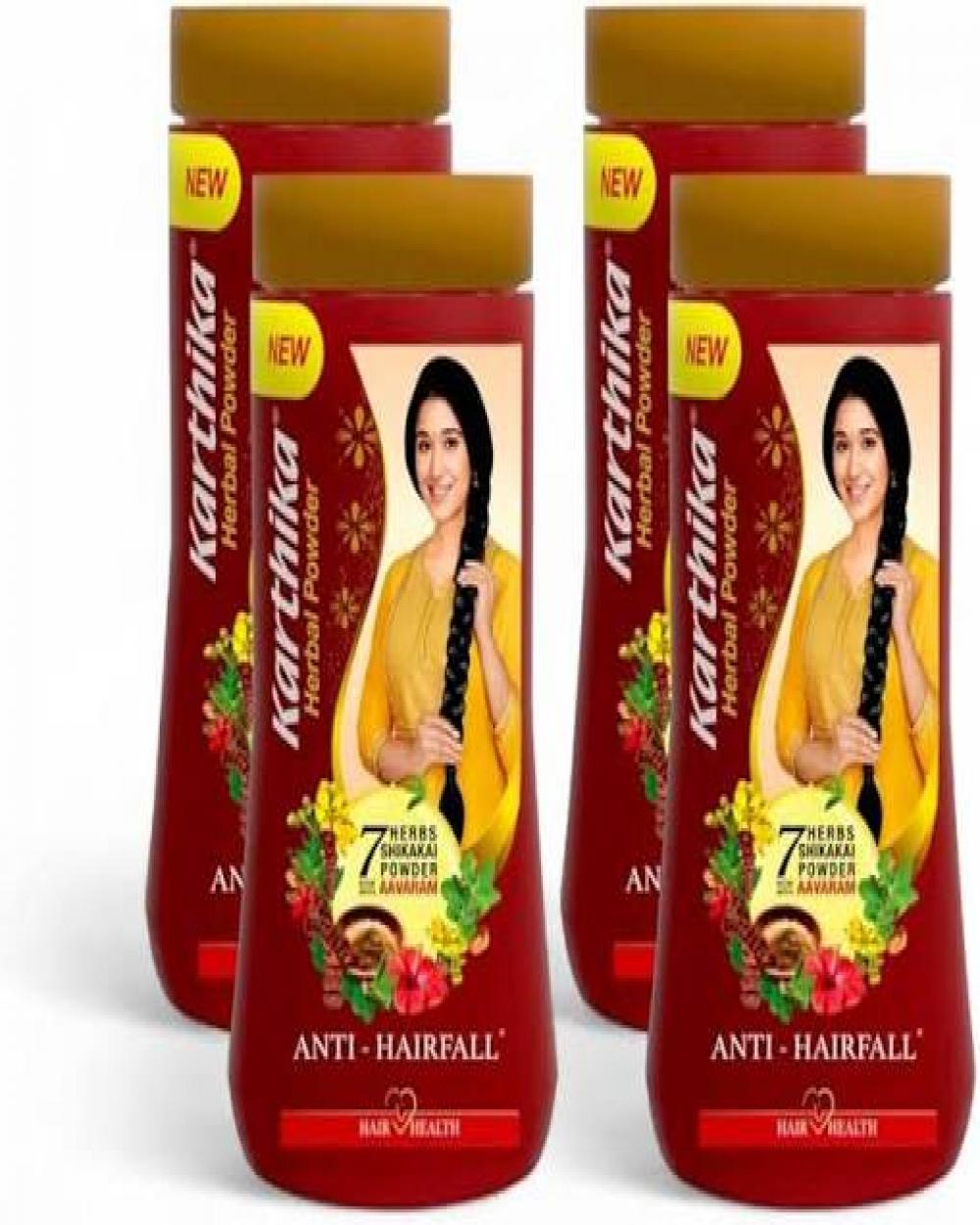 karthika Herbal Powder , Shikakai &amp; Hibiscus , 180g